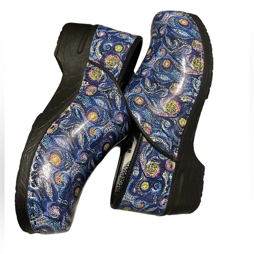 Bjork PROFESSIONAL Starry Leather Clogs Size 44 NEW - Picture 3 of 12